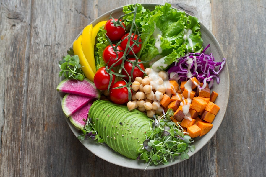 Example photo of a meal being analysed